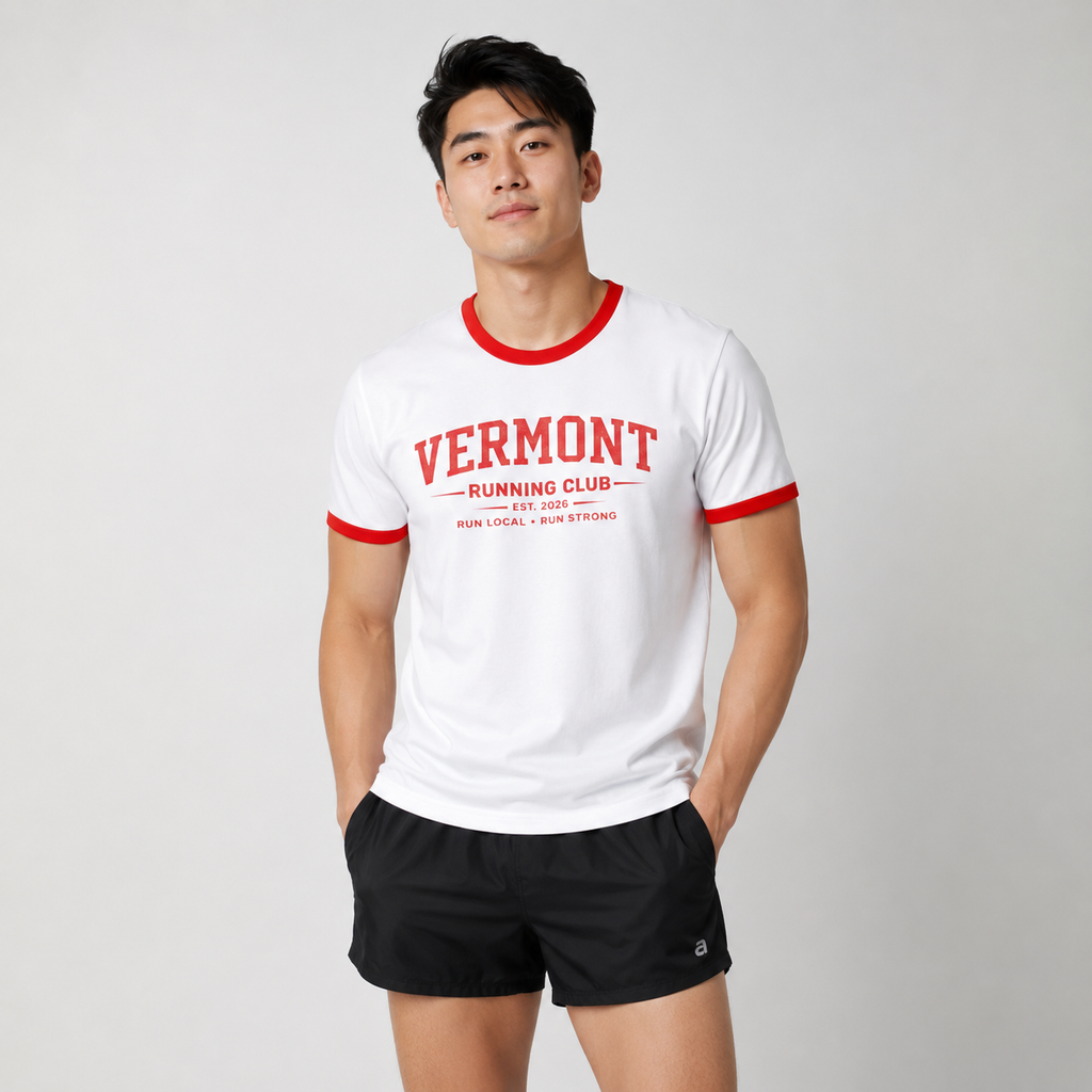Vermont Running Club 2026 All State Men's Staple Ringer Tee