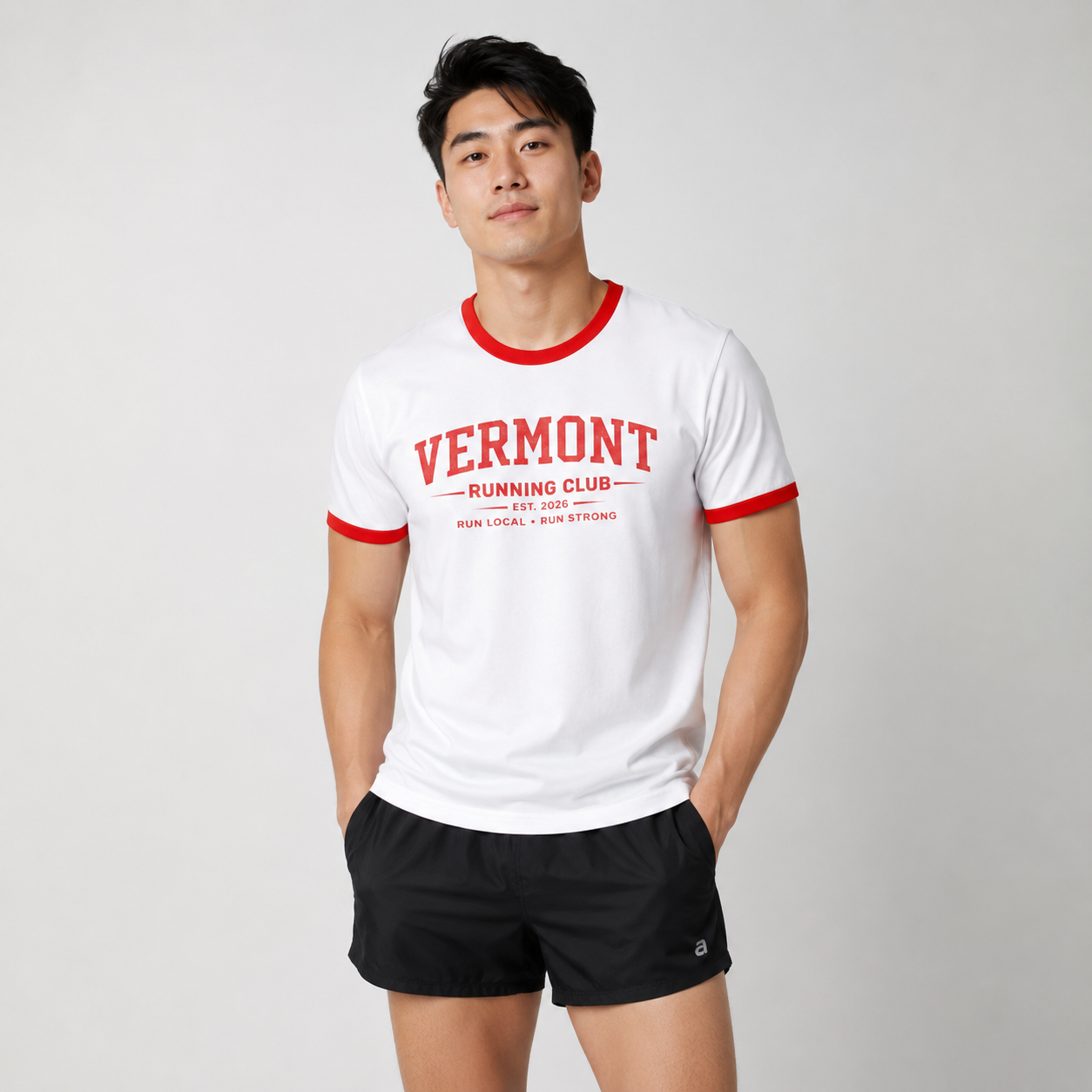 Vermont Running Club 2026 All State Men's Staple Ringer Tee