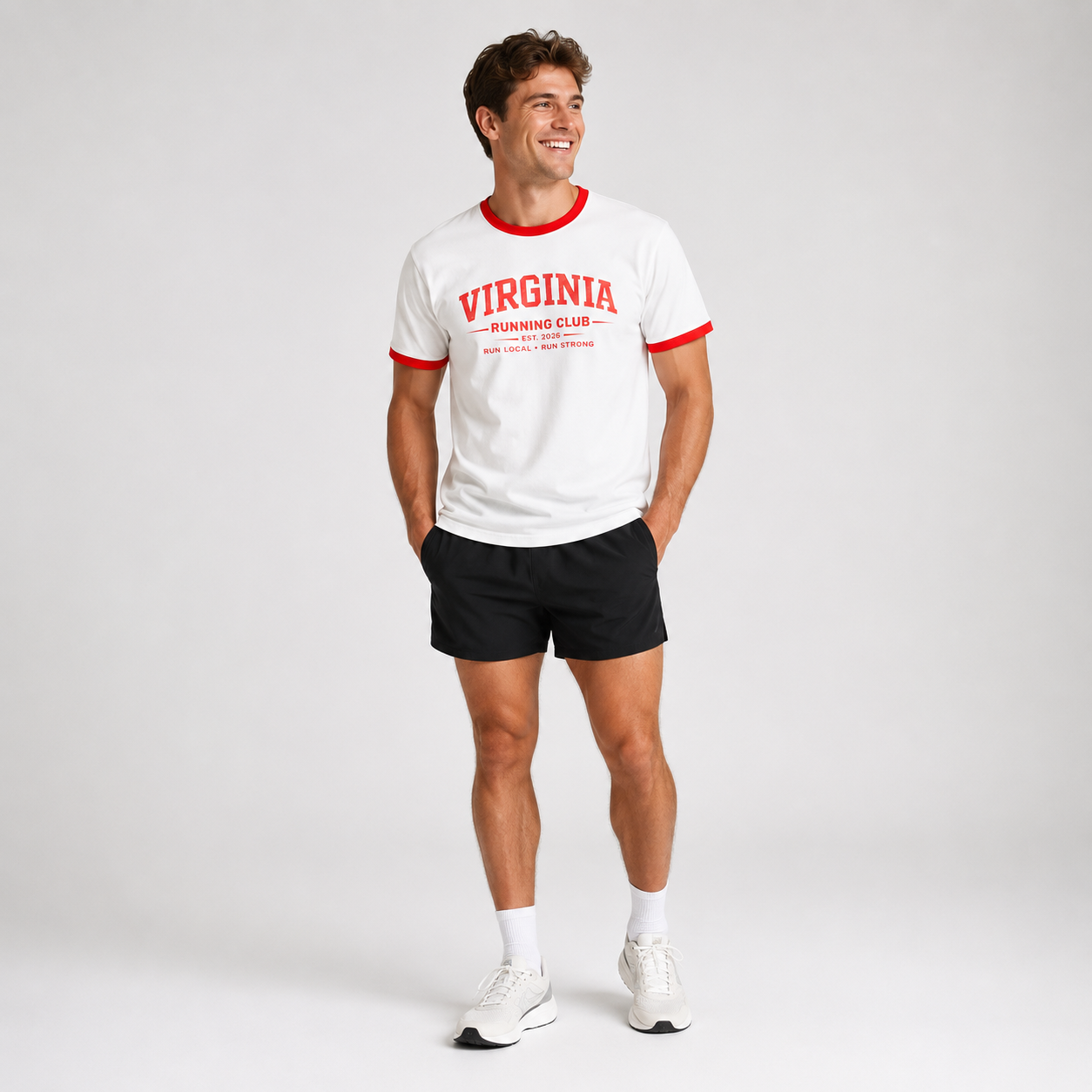 Virginia Running Club 2026 All State Men's Staple Ringer Tee