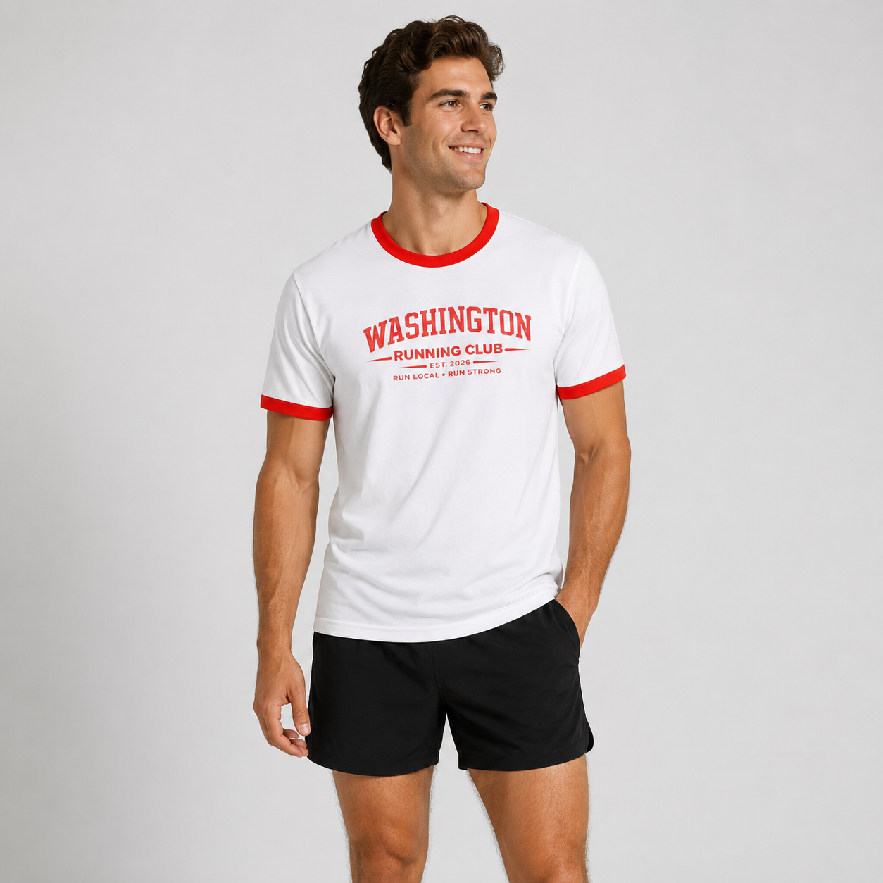 Washington Running Club 2026 All State Men's Staple Ringer Tee
