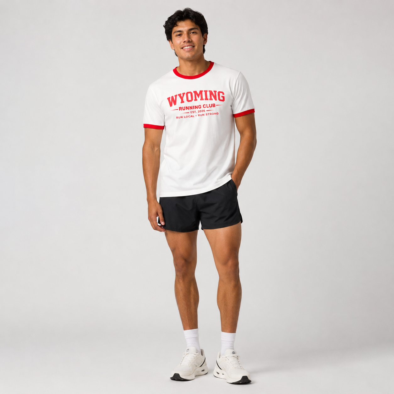 Wyoming Running Club 2026 All State Men's Staple Ringer Tee