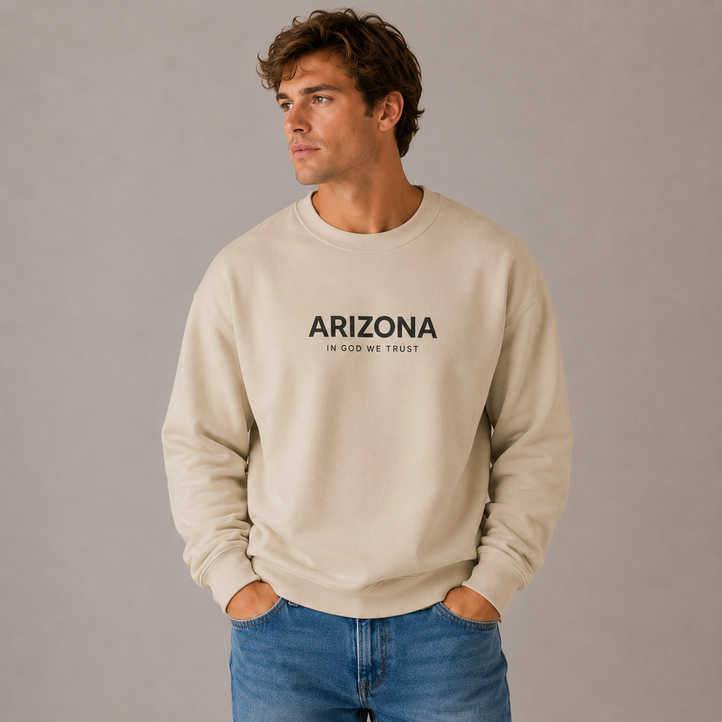 Arizona All State In God We Trust Unisex Crewneck Sweatshirt