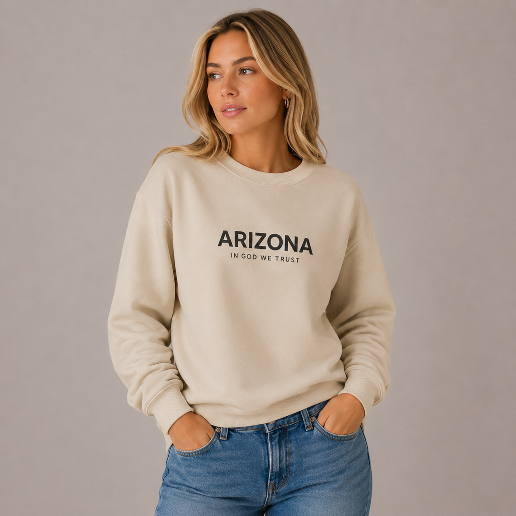 Arizona All State In God We Trust Unisex Crewneck Sweatshirt