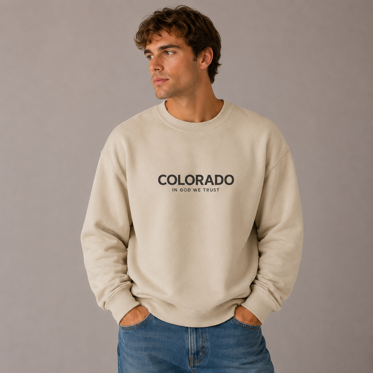 Colorado All State In God We Trust Unisex Crewneck Sweatshirt