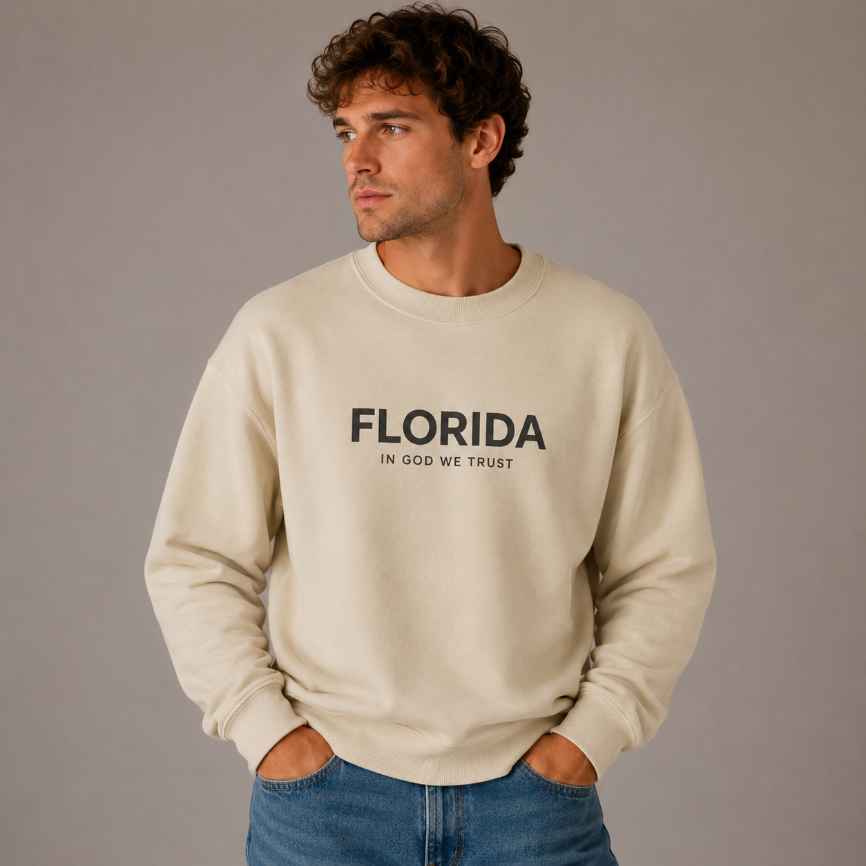 Florida All State In God We Trust Unisex Crewneck Sweatshirt