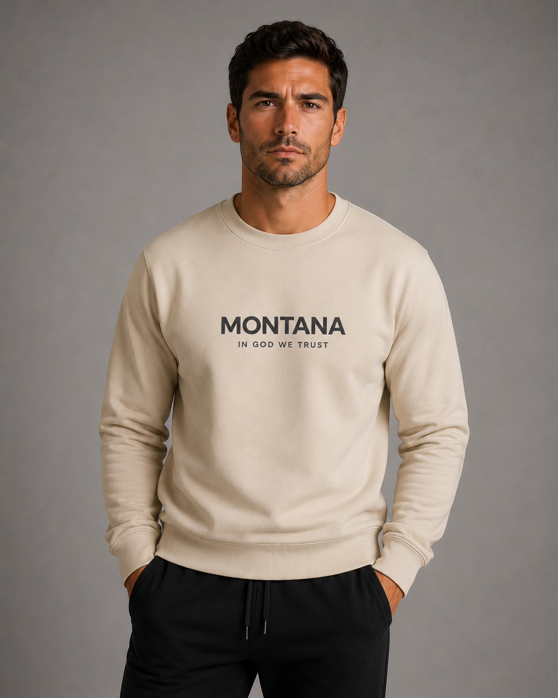 Montana All State In God We Trust Unisex Crewneck Sweatshirt
