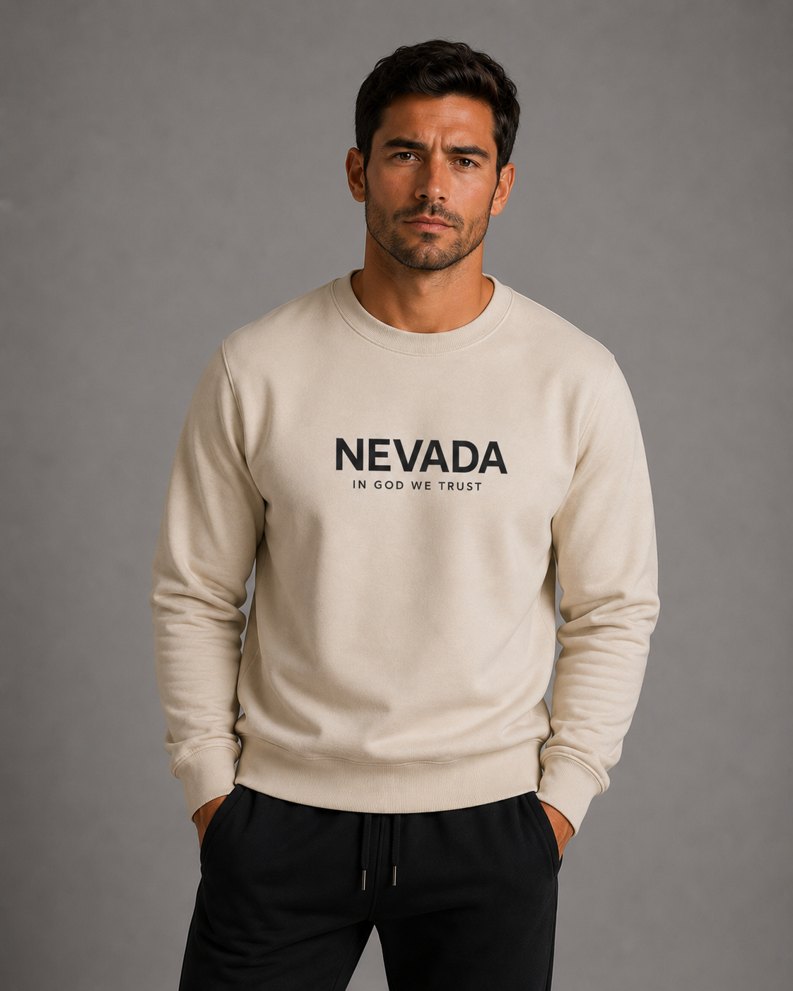Nevada All State In God We Trust Unisex Crewneck Sweatshirt