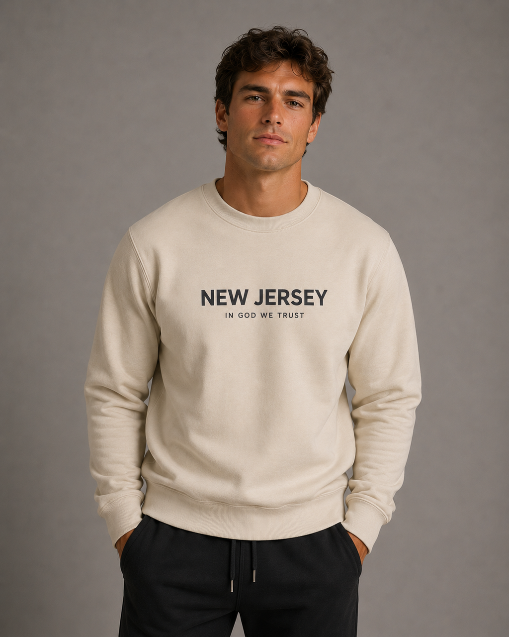 New Jersey All State In God We Trust Unisex Crewneck Sweatshirt