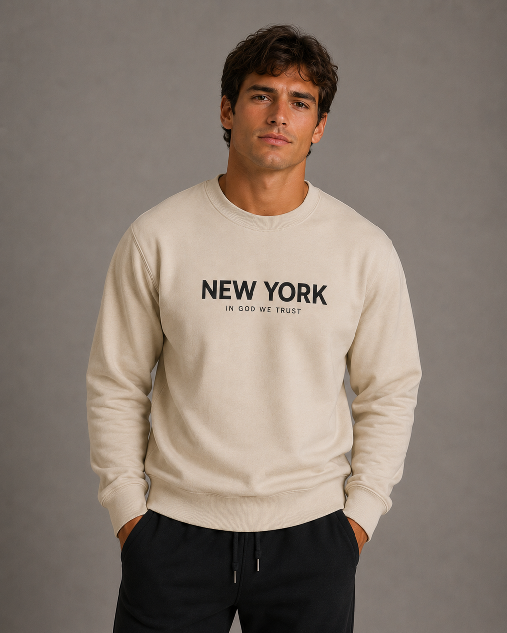 New York All State In God We Trust Unisex Crewneck Sweatshirt