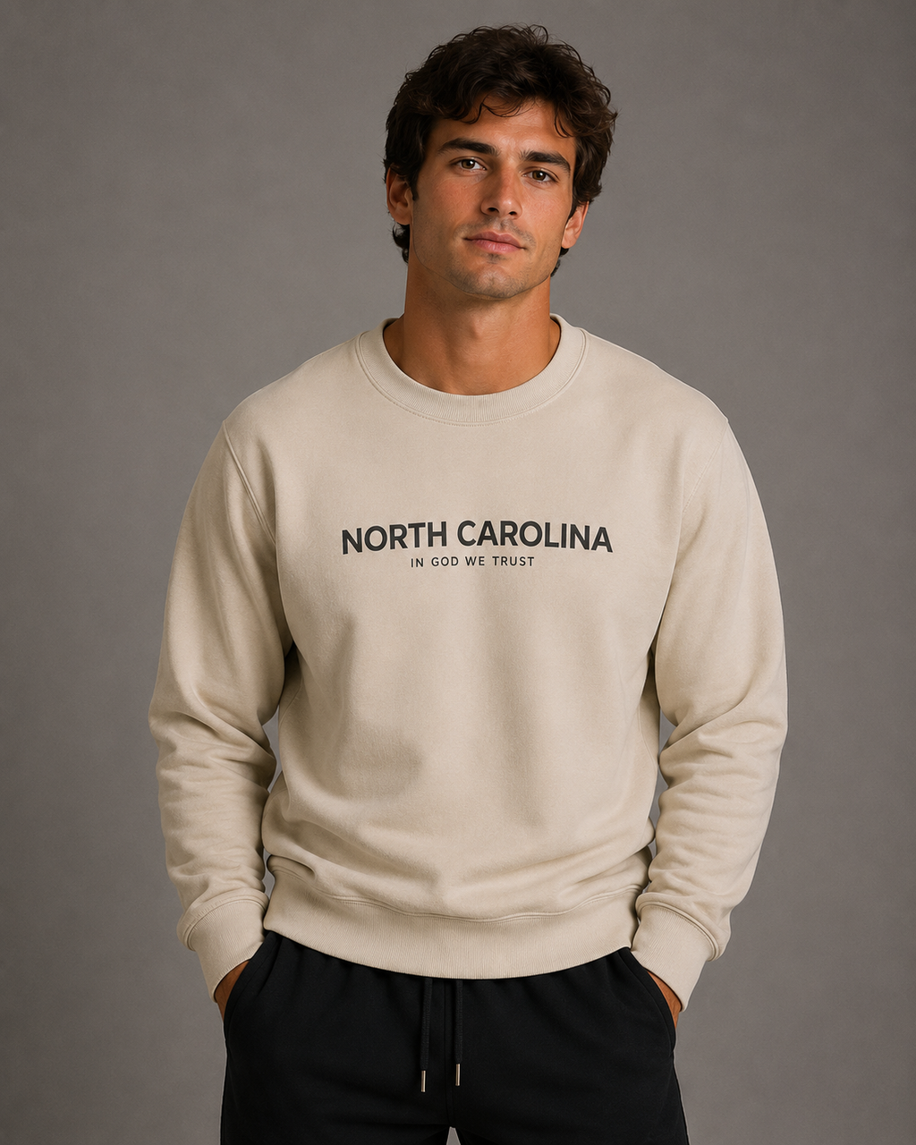 North Carolina All State In God We Trust Unisex Crewneck Sweatshirt