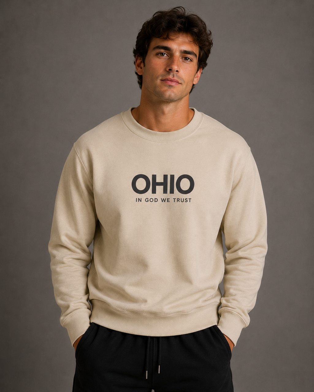 Ohio All State In God We Trust Unisex Crewneck Sweatshirt