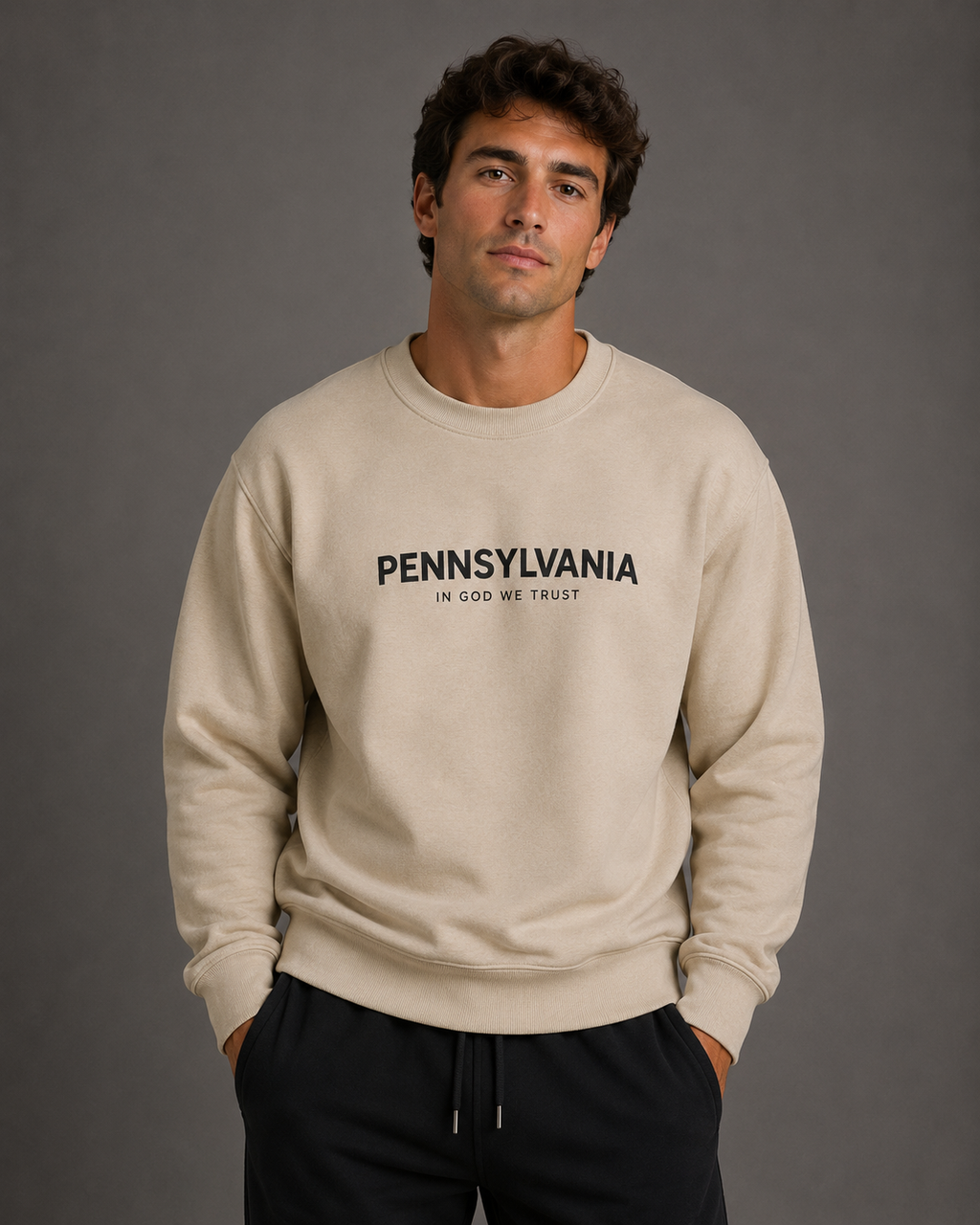 Pennsylvania All State In God We Trust Unisex Crewneck Sweatshirt