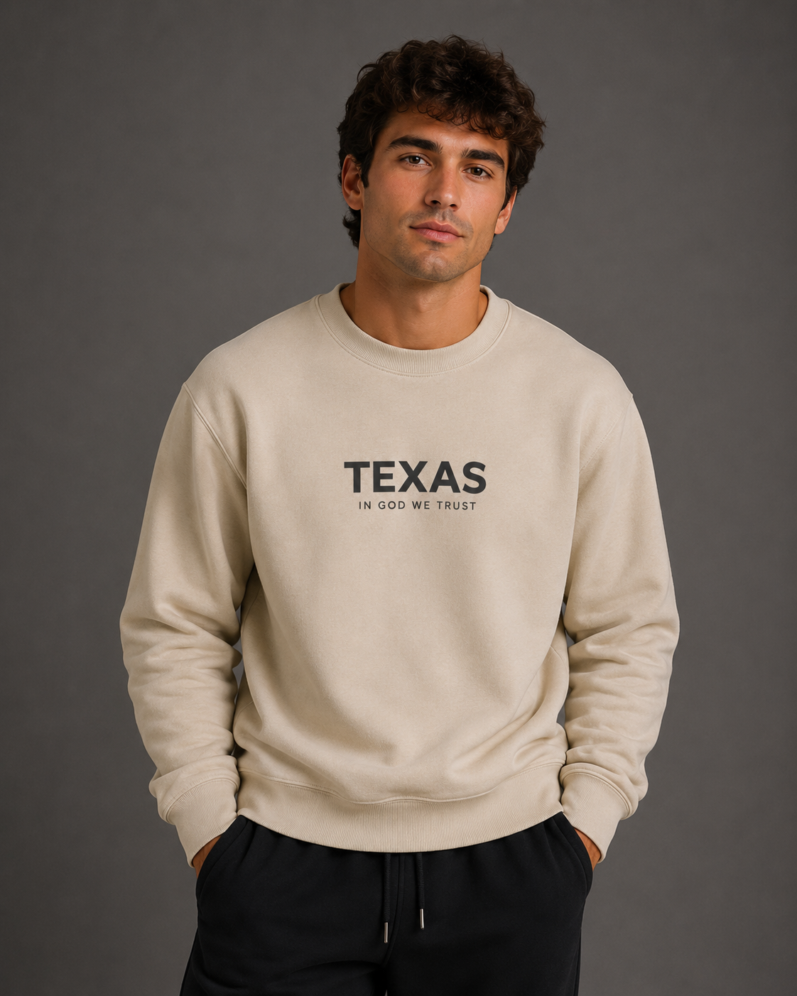 Texas All State In God We Trust Unisex Crewneck Sweatshirt