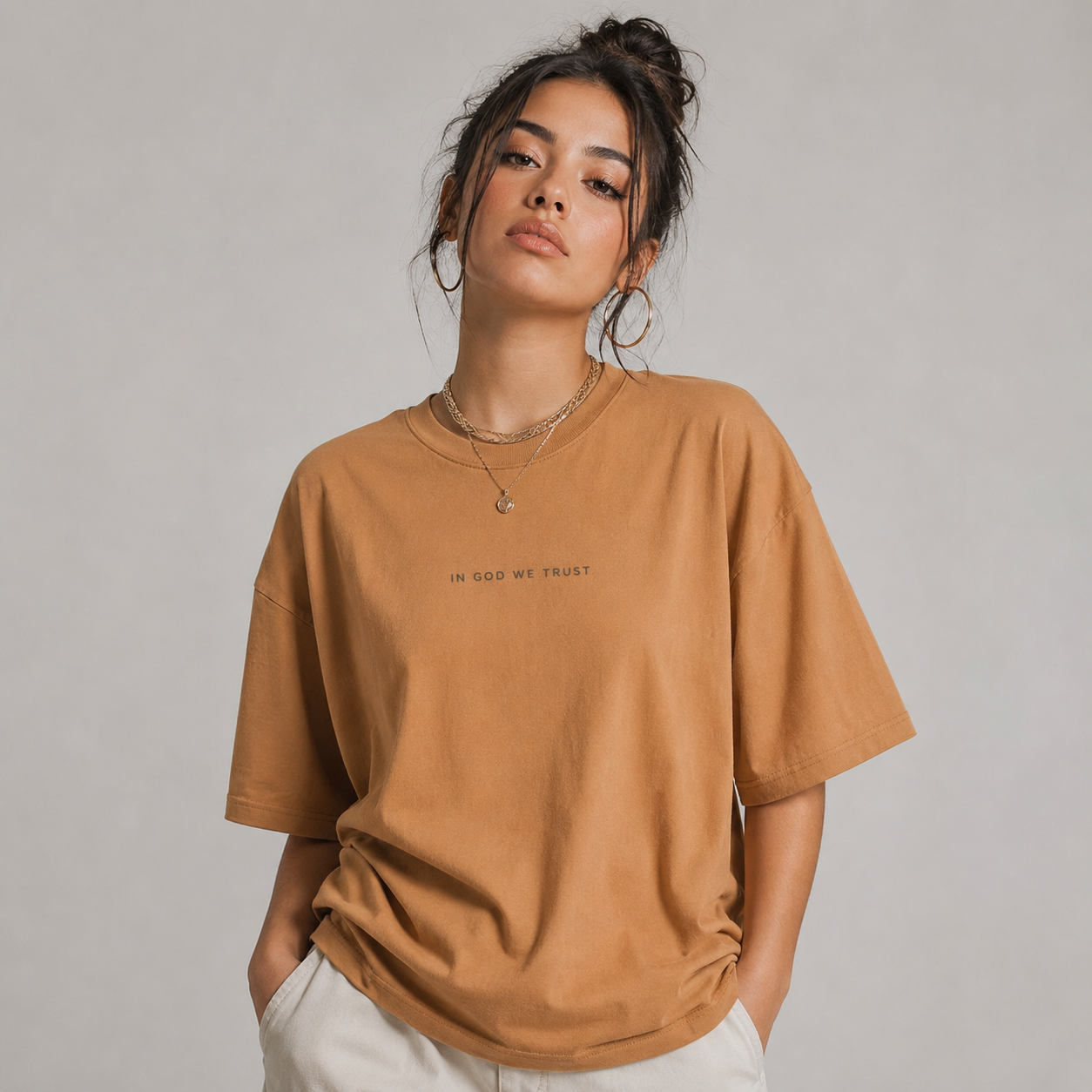 Arizona All State In God We Trust Unisex Casual Oversized Boxy Tee