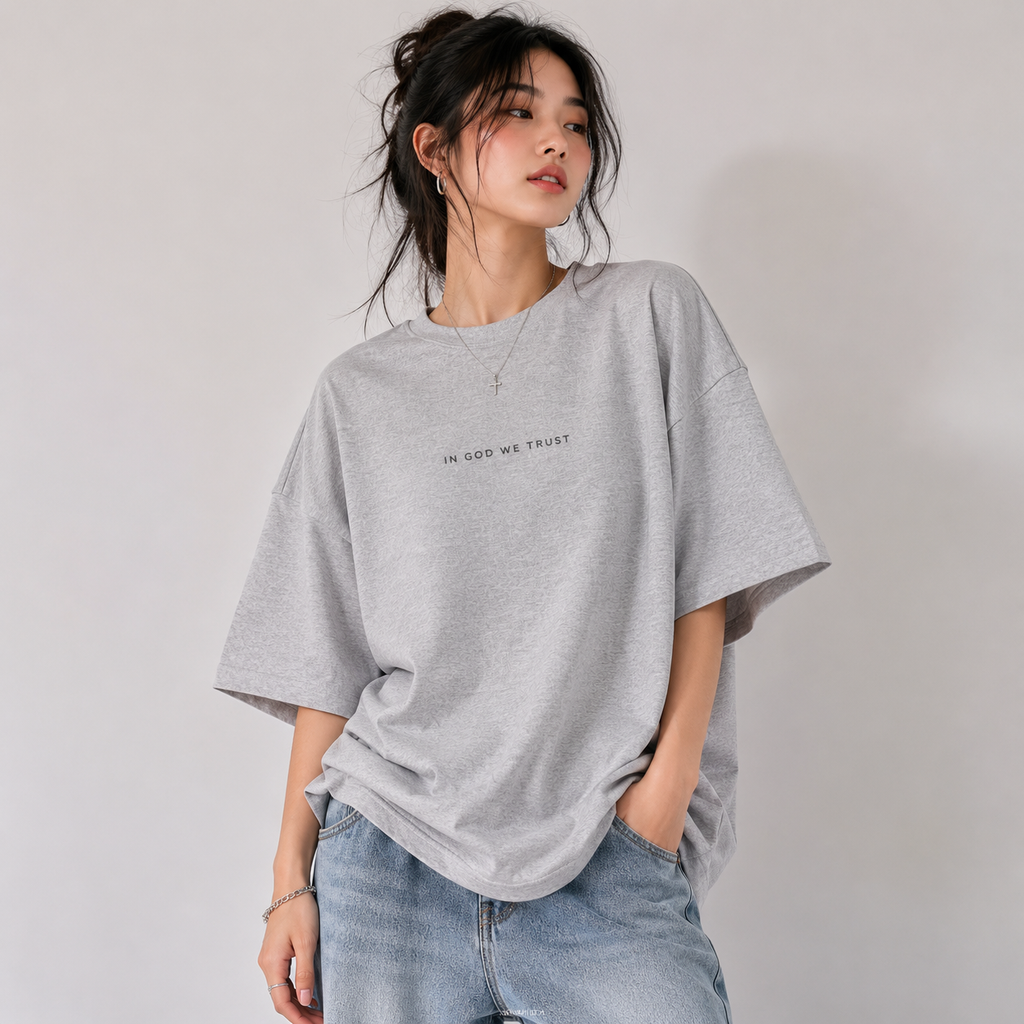 Arkansas All State In God We Trust Unisex Casual Oversized Boxy Tee