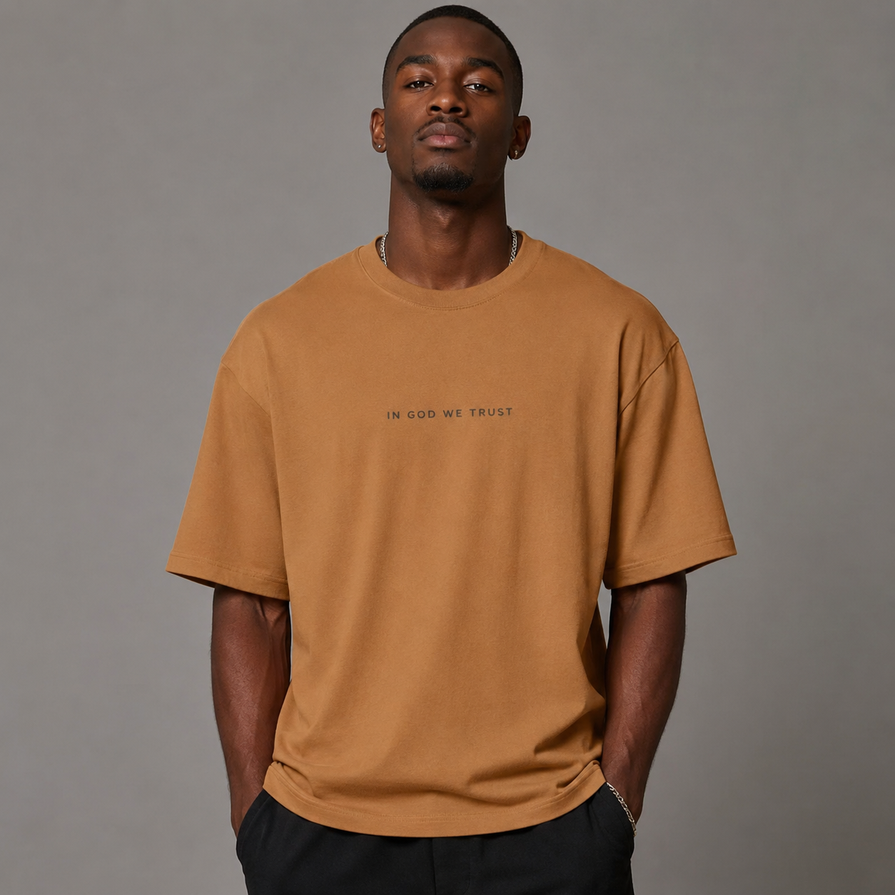 Delaware All State In God We Trust Unisex Casual Oversized Boxy Tee