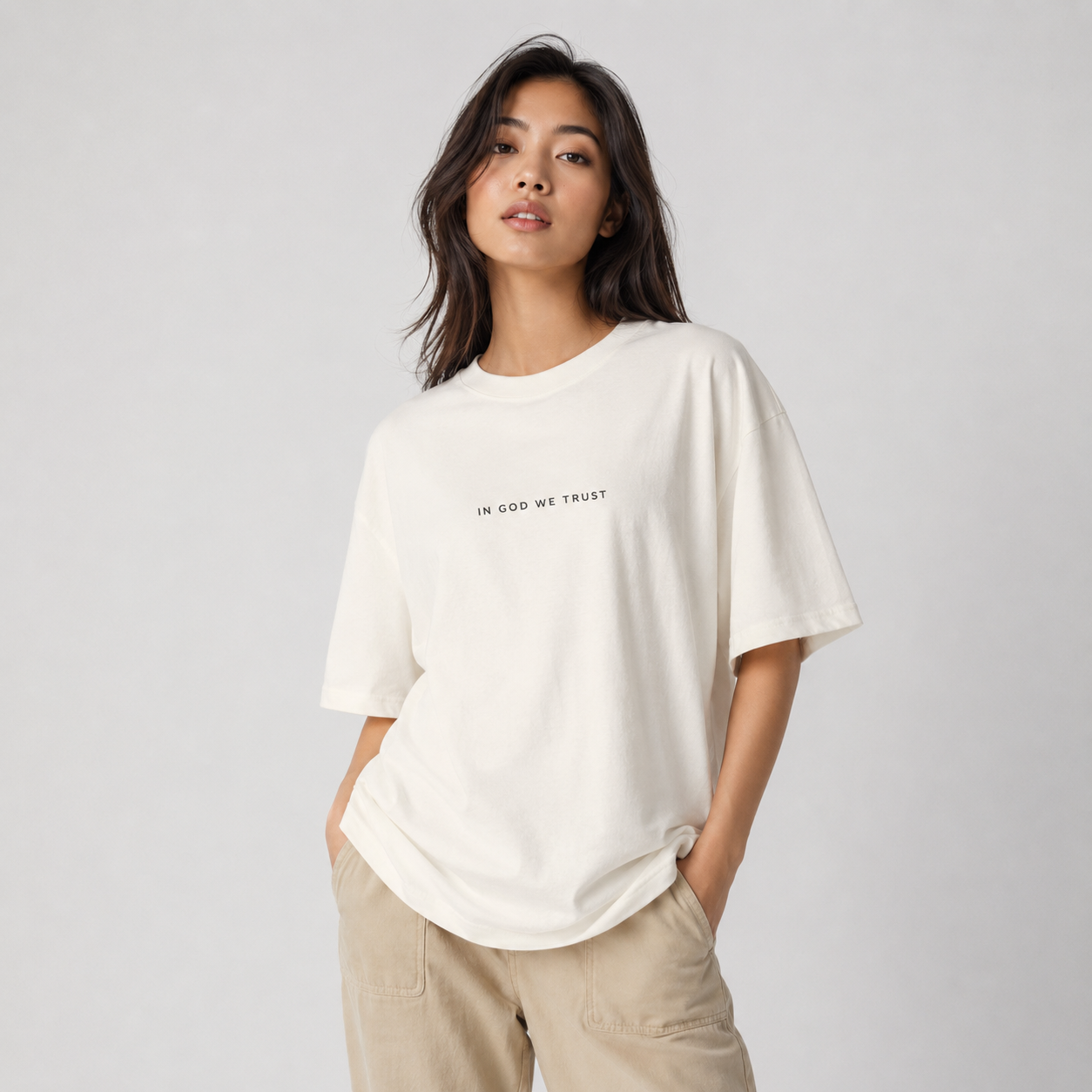 Florida All State In God We Trust Unisex Casual Oversized Boxy Tee