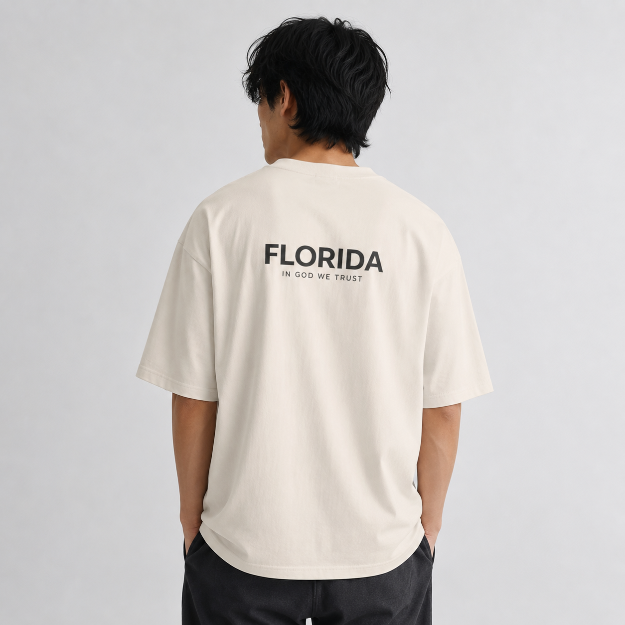 Florida All State In God We Trust Unisex Casual Oversized Boxy Tee