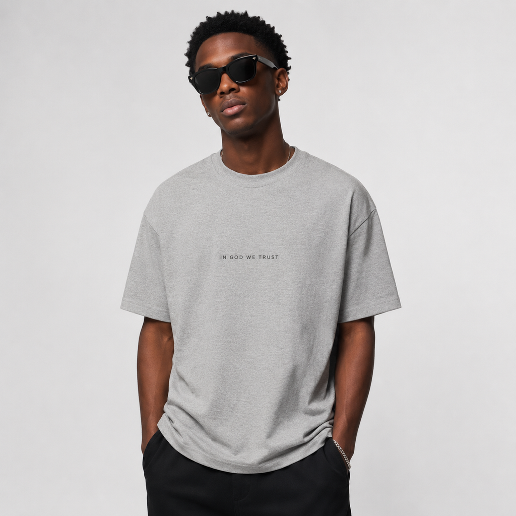 Idaho All State In God We Trust Unisex Casual Oversized Boxy Tee