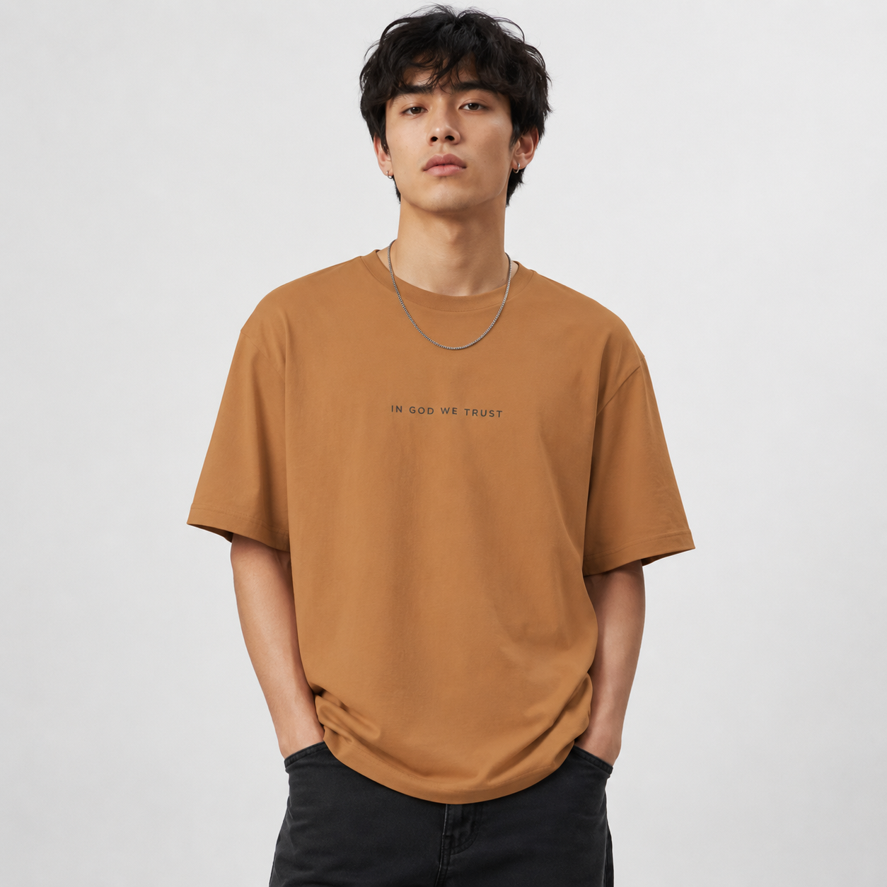 Illinois All State In God We Trust Unisex Casual Oversized Boxy Tee