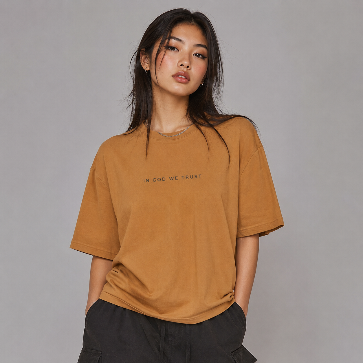 Illinois All State In God We Trust Unisex Casual Oversized Boxy Tee