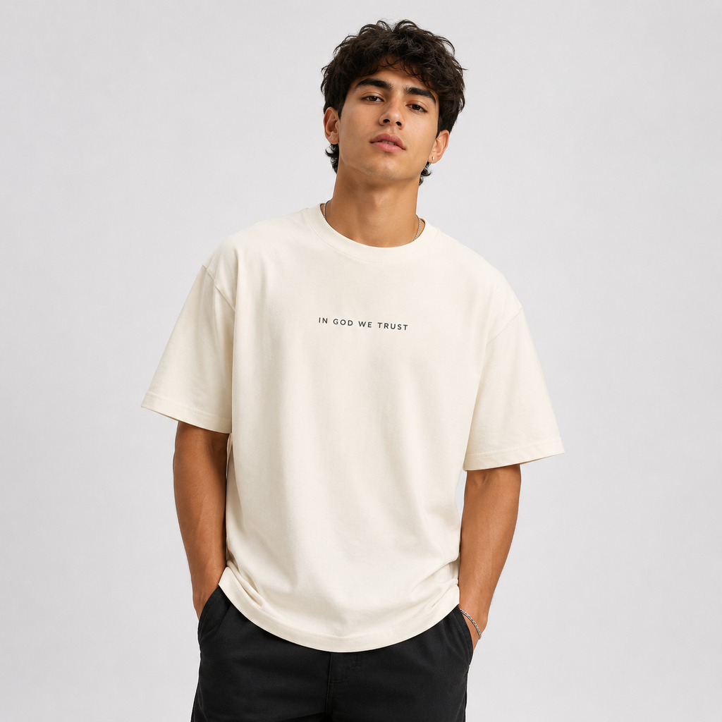 Indiana All State In God We Trust Unisex Casual Oversized Boxy Tee