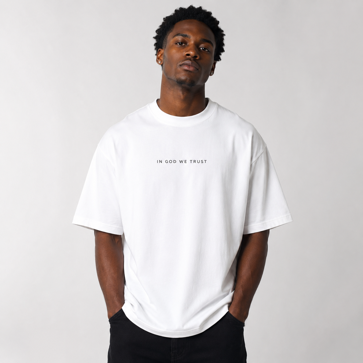 Kansas All State In God We Trust Unisex Casual Oversized Boxy Tee