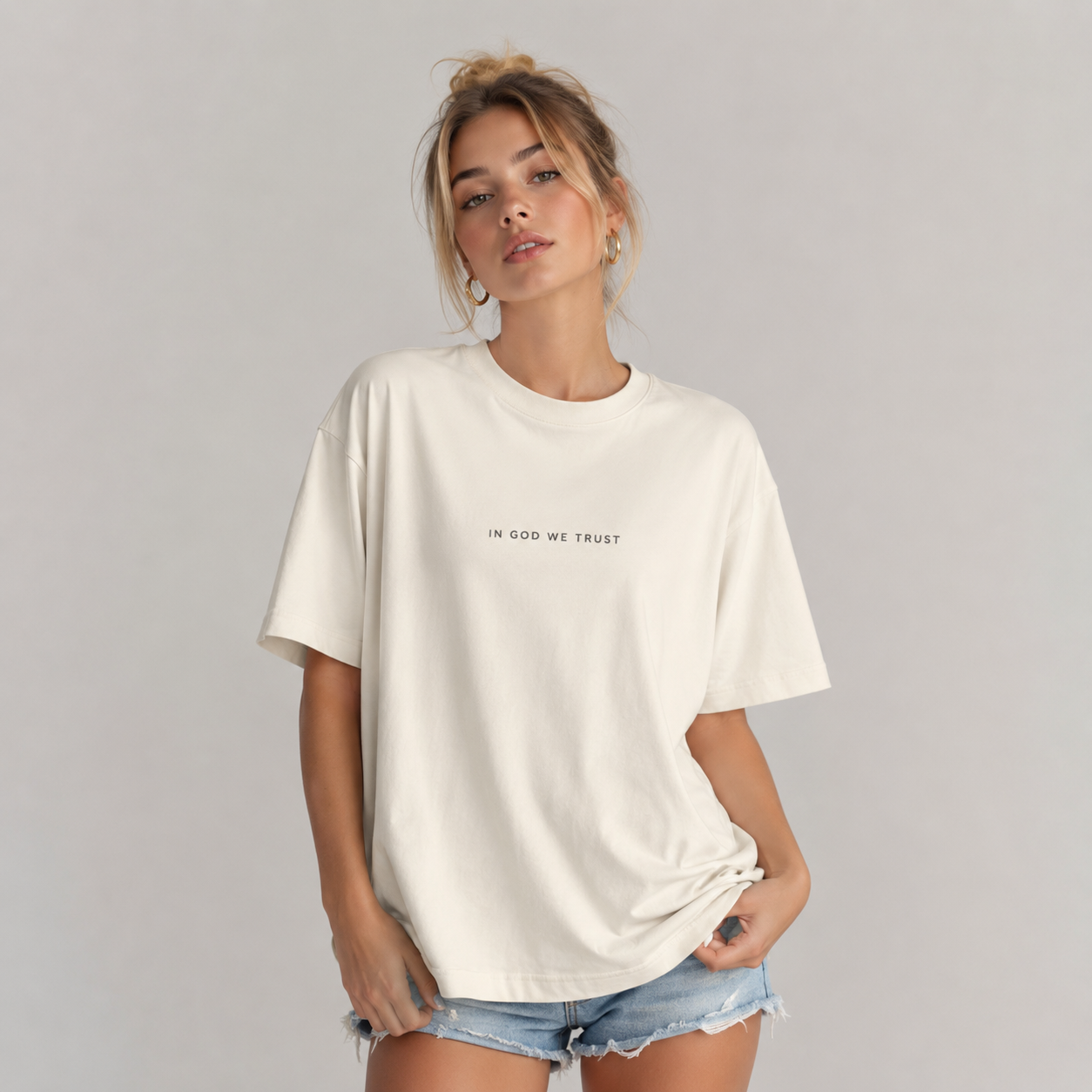 Kentucky All State In God We Trust Unisex Casual Oversized Boxy Tee