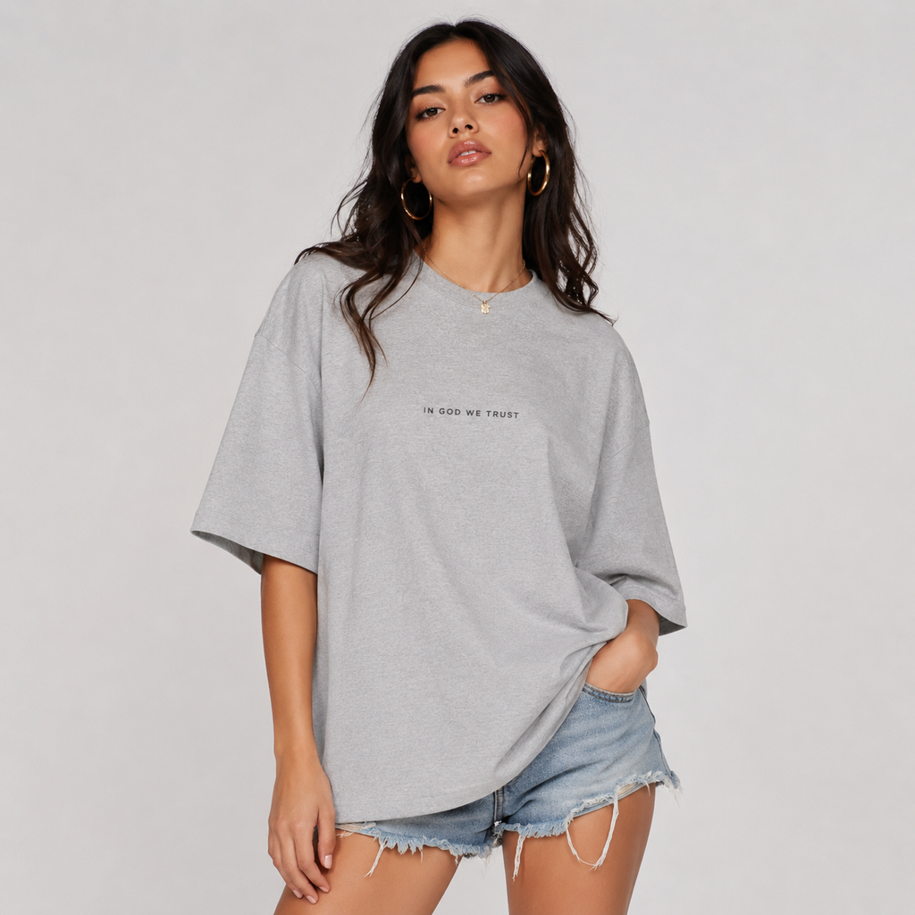 Maryland All State In God We Trust Unisex Casual Oversized Boxy Tee