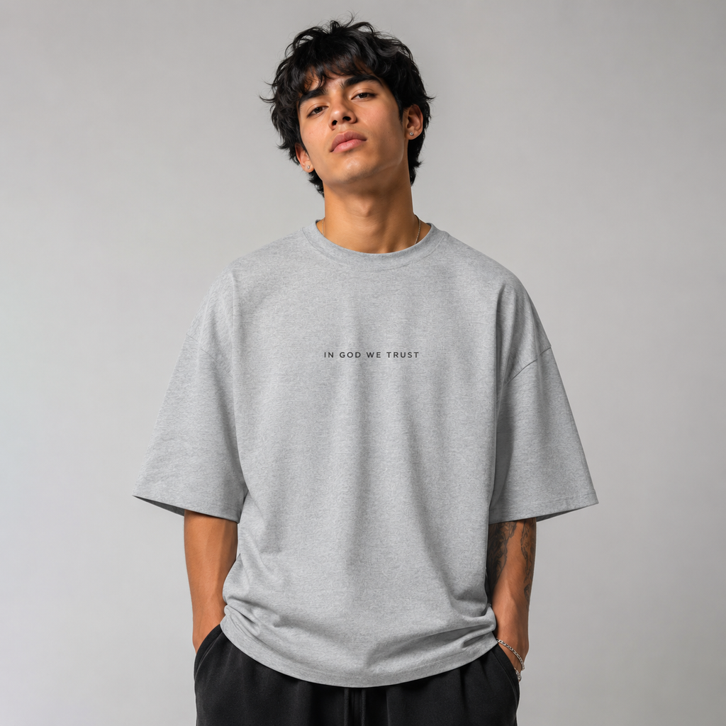 Maryland All State In God We Trust Unisex Casual Oversized Boxy Tee