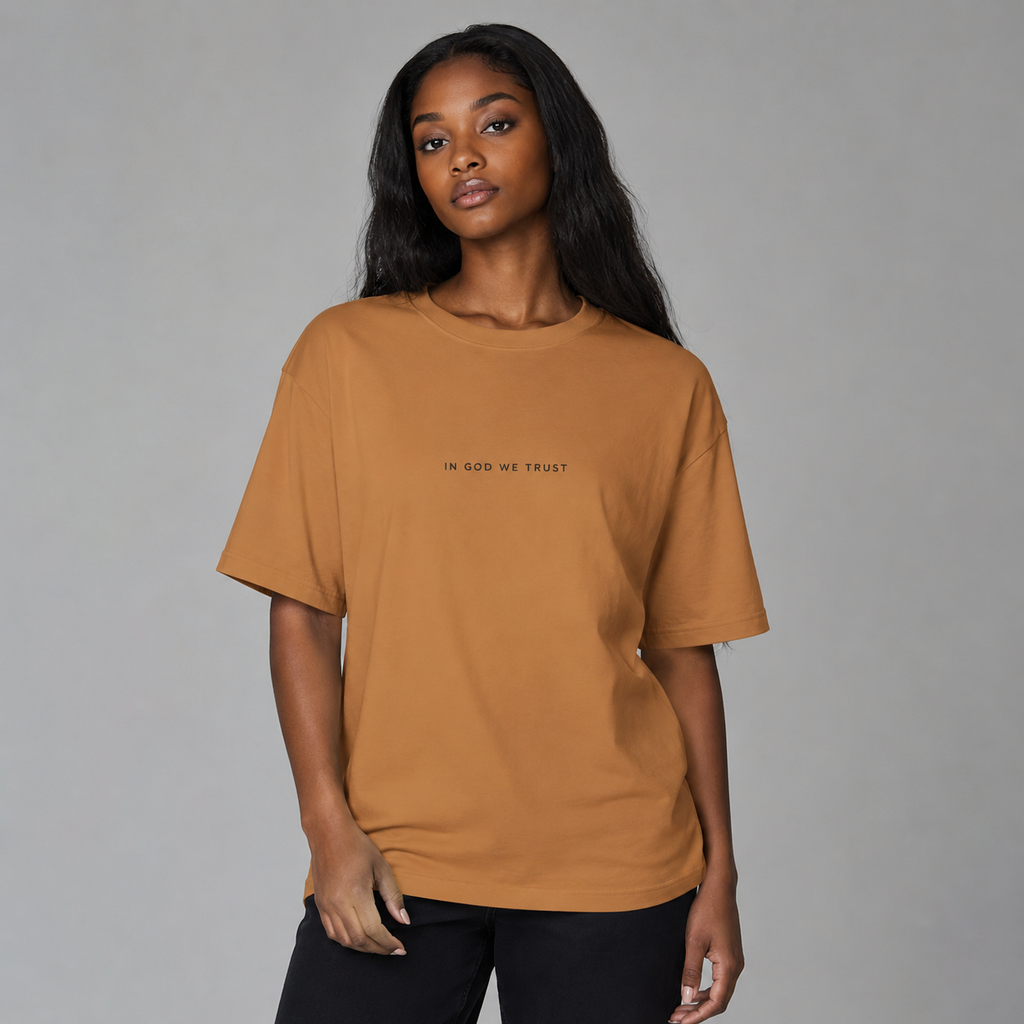Michigan All State In God We Trust Unisex Casual Oversized Boxy Tee