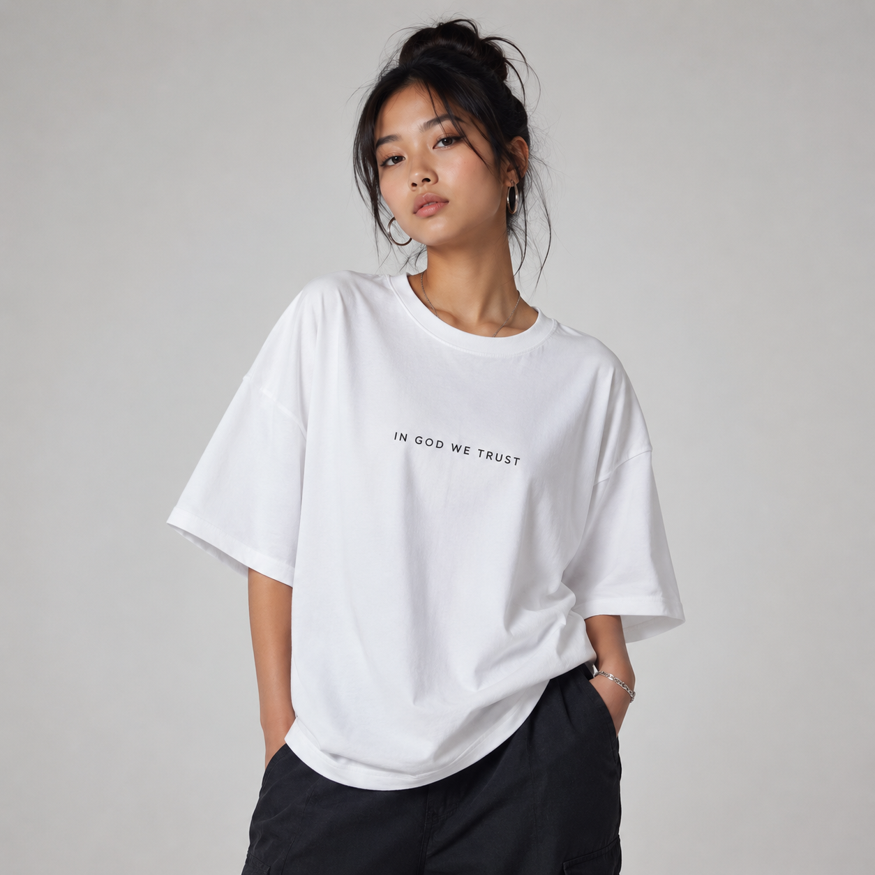 Missouri All State In God We Trust Unisex Casual Oversized Boxy Tee
