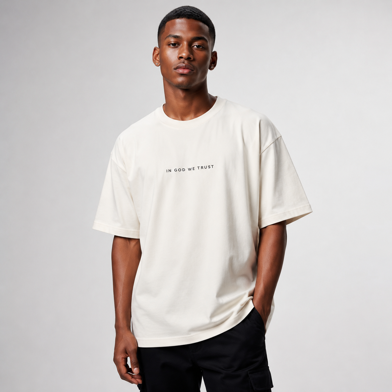 Nebraska All State In God We Trust Unisex Casual Oversized Boxy Tee