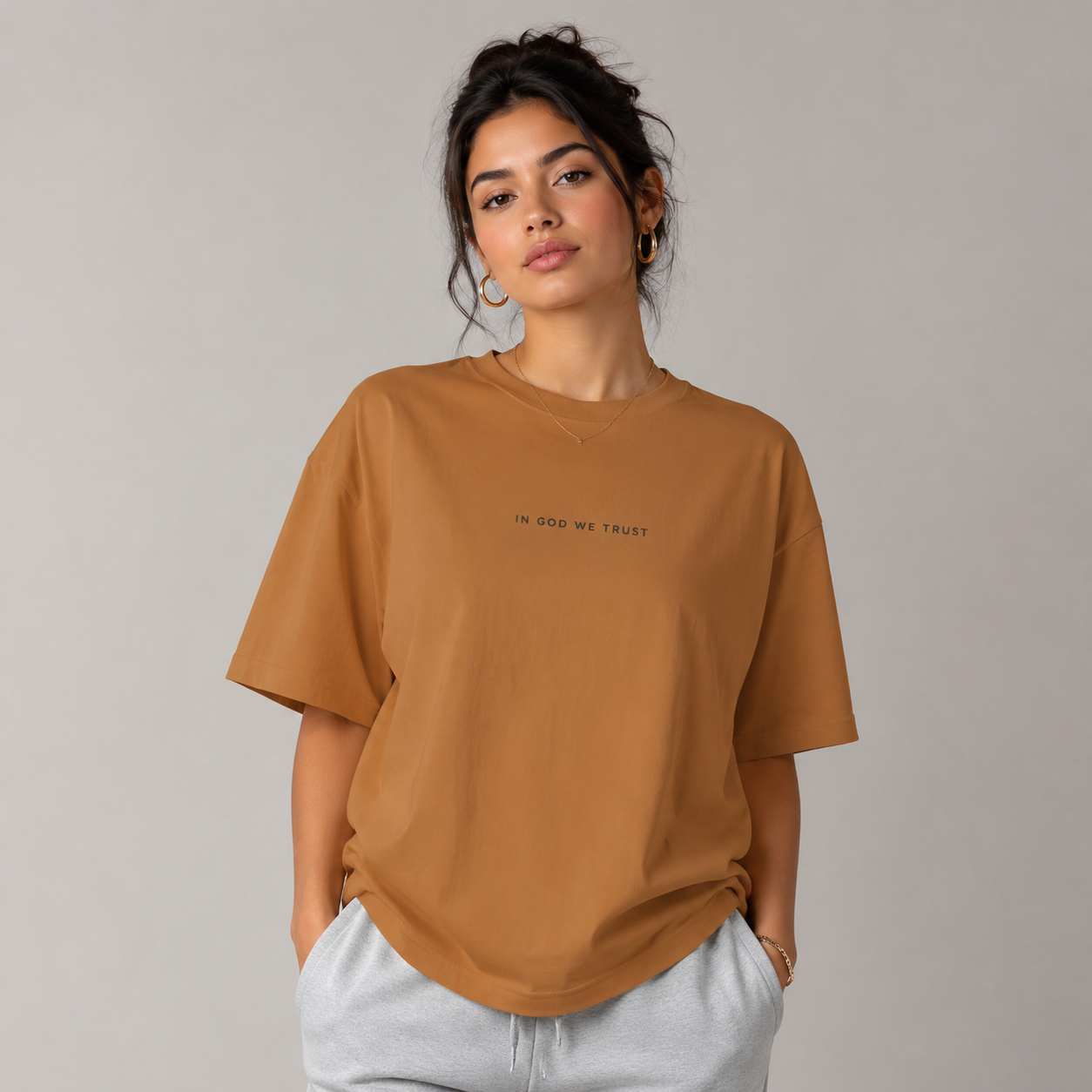 Nevada All State In God We Trust Unisex Casual Oversized Boxy Tee