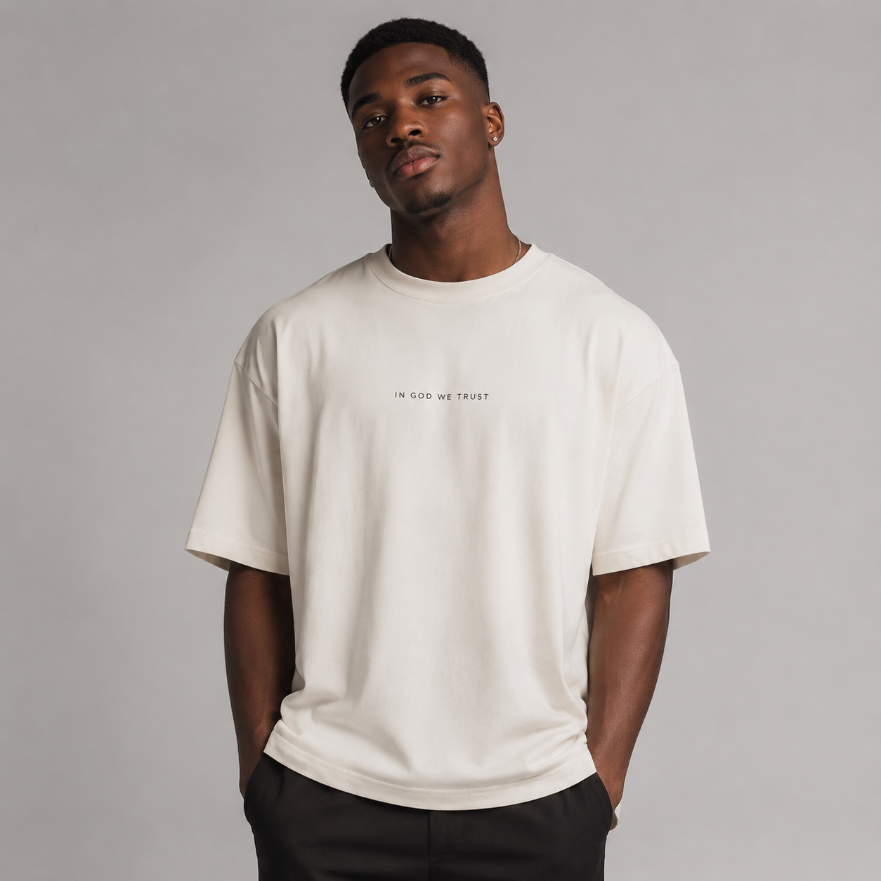 New Jersey All State In God We Trust Unisex Casual Oversized Boxy Tee