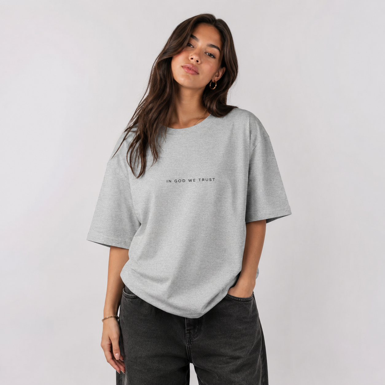 New Mexico All State In God We Trust Unisex Casual Oversized Boxy Tee