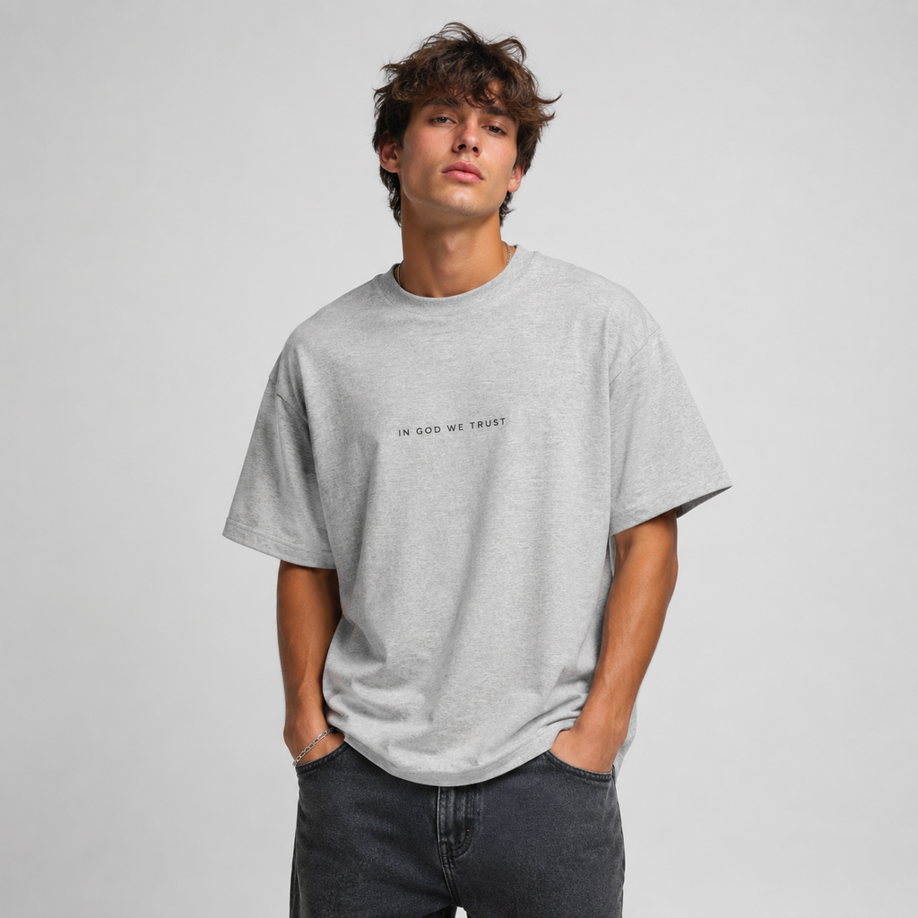 New Mexico All State In God We Trust Unisex Casual Oversized Boxy Tee