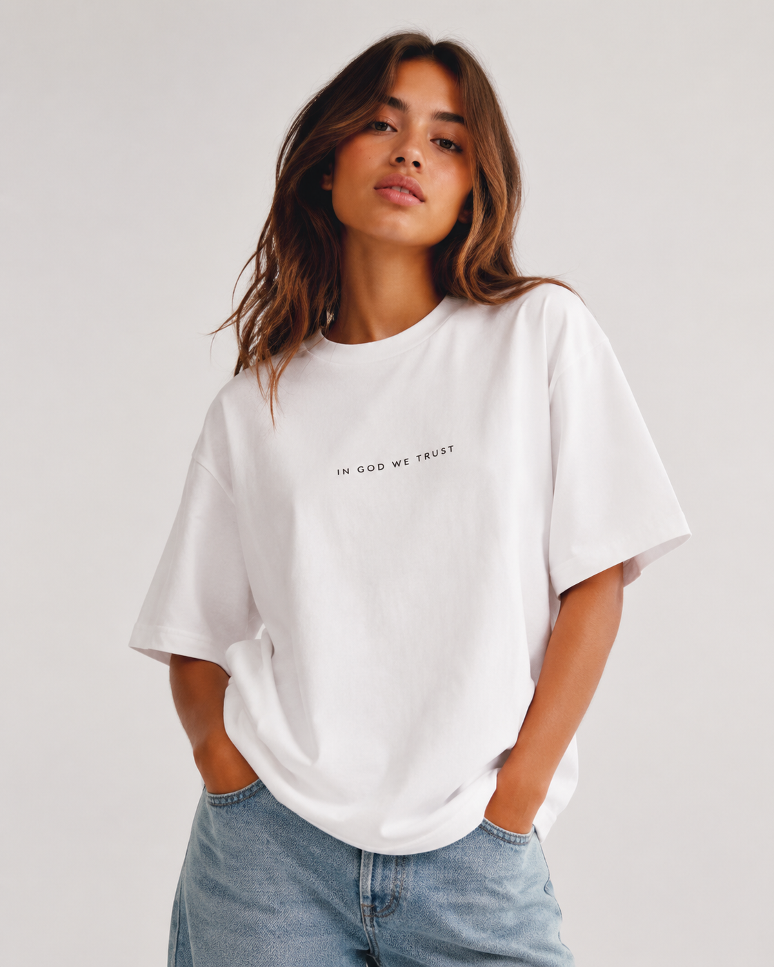 Ohio All State In God We Trust Unisex Casual Oversized Boxy Tee