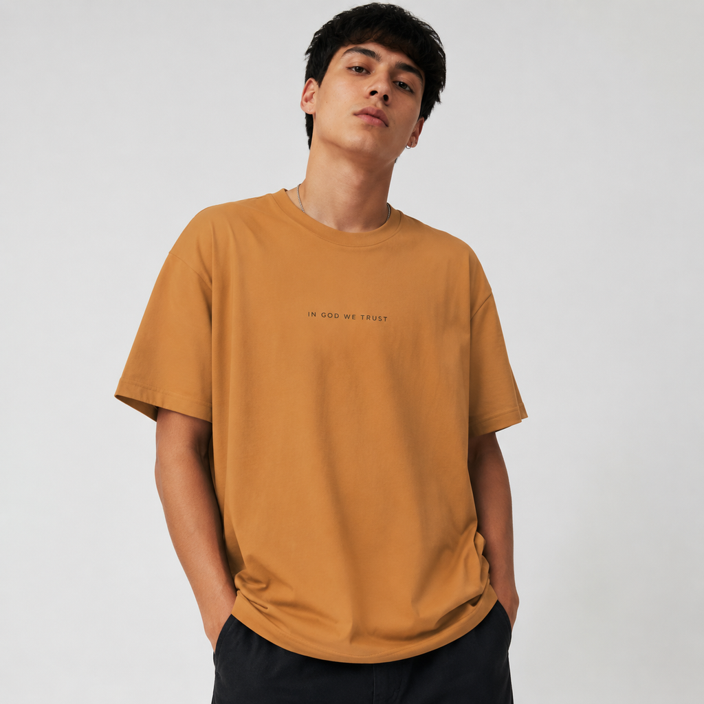 Oregon All State In God We Trust Unisex Casual Oversized Boxy Tee