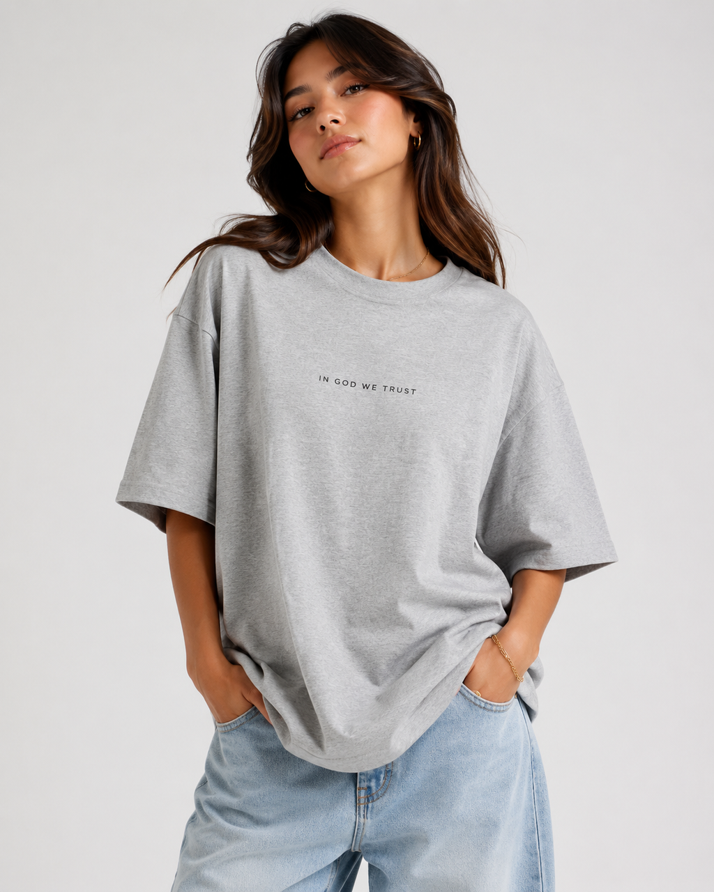 Pennsylvania All State In God We Trust Unisex Casual Oversized Boxy Tee