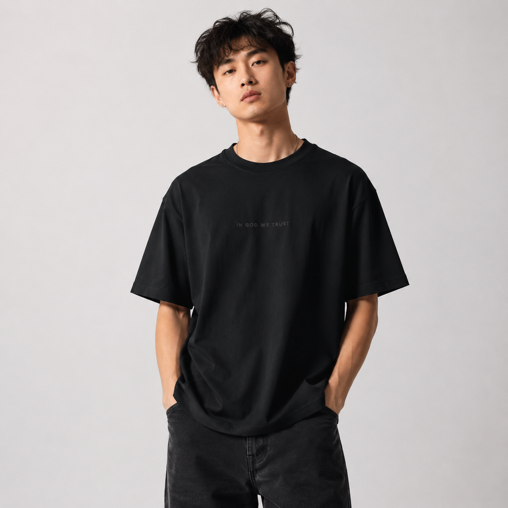 Texas All State In God We Trust Unisex Casual Oversized Boxy Tee