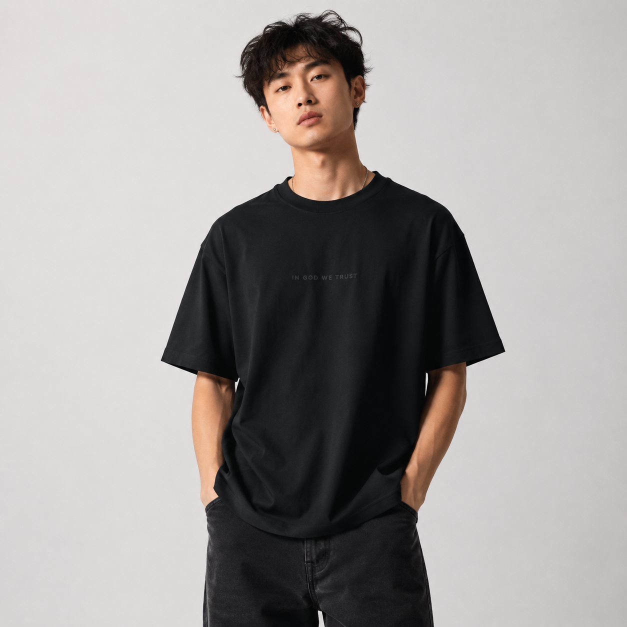 Texas All State In God We Trust Unisex Casual Oversized Boxy Tee