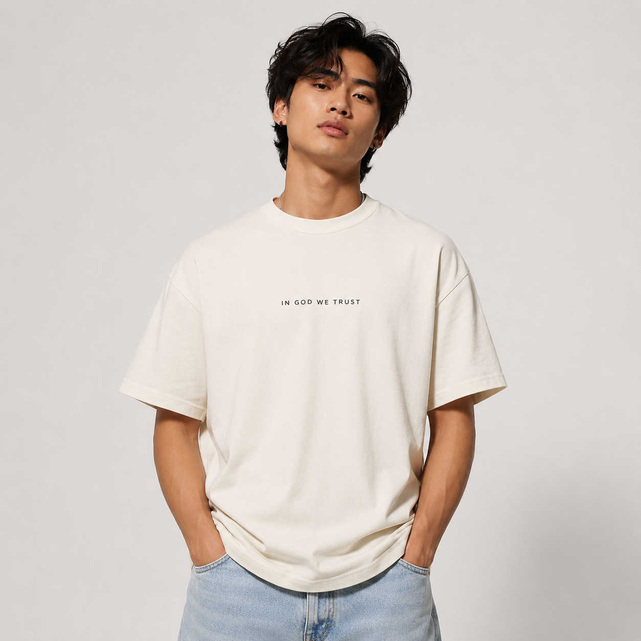 West Virginia All State In God We Trust Unisex Casual Oversized Boxy Tee