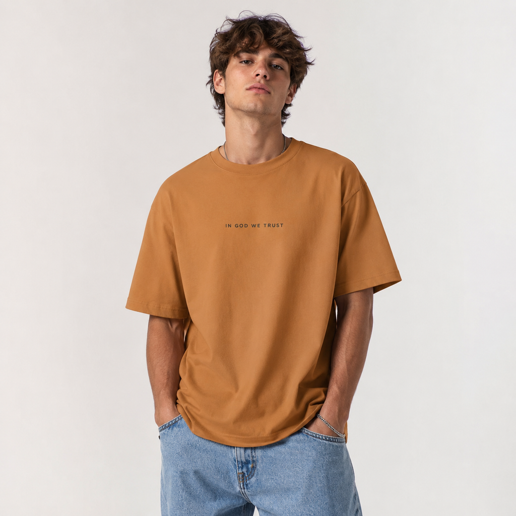 Wisconsin All State In God We Trust Unisex Casual Oversized Boxy Tee