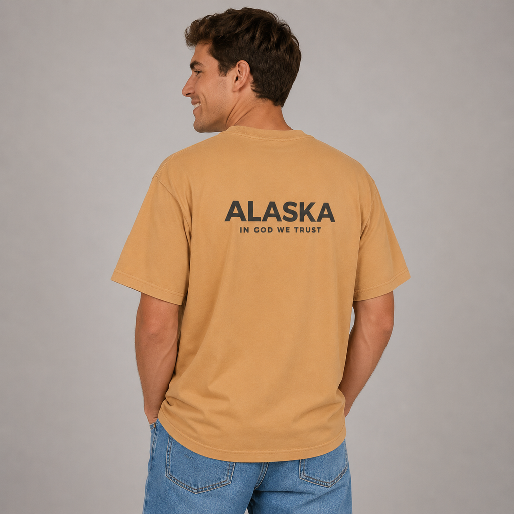 Alaska All State In God We Trust Unisex Max Heavyweight Short Sleeve