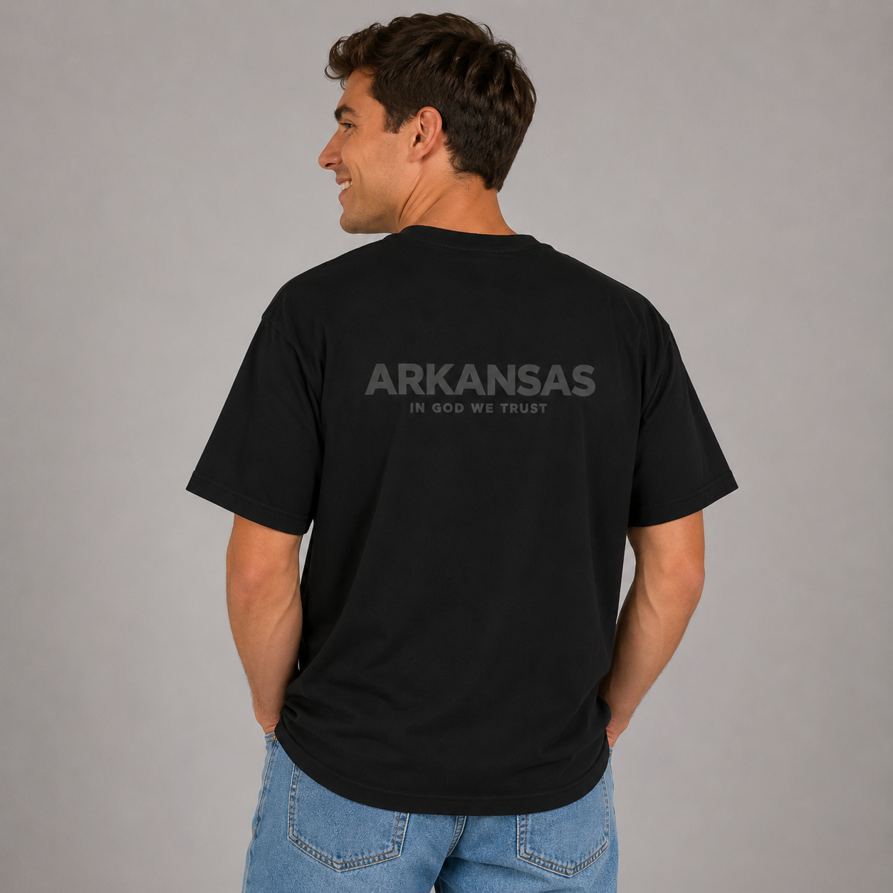 Arkansas All State In God We Trust Unisex Max Heavyweight Short Sleeve
