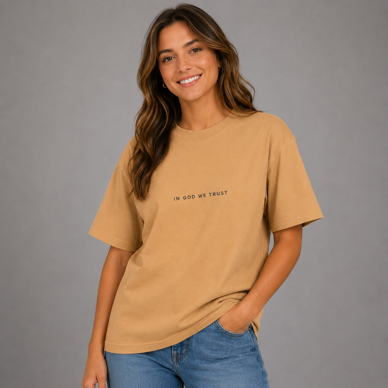 Delaware All State In God We Trust Unisex Max Heavyweight Short Sleeve