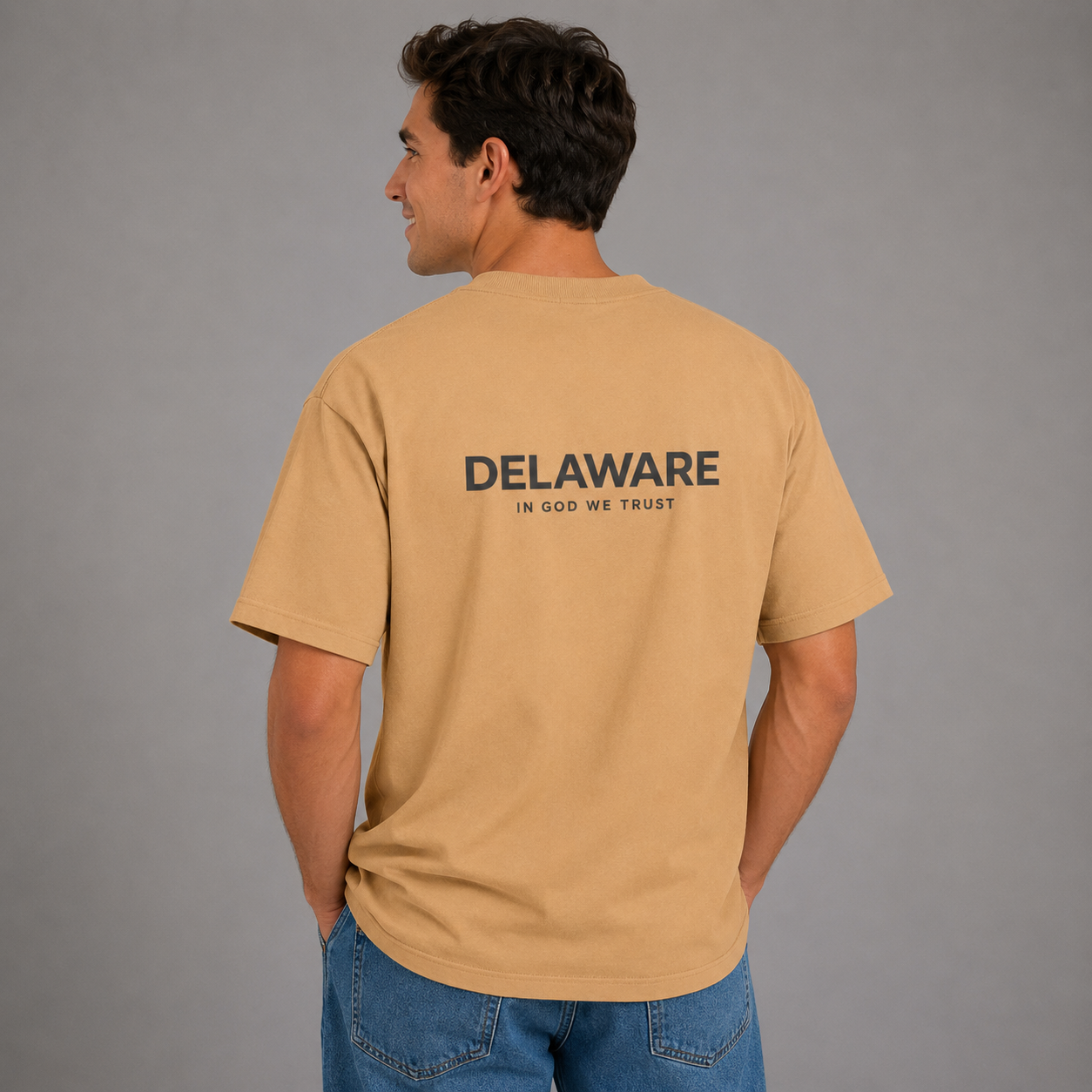 Delaware All State In God We Trust Unisex Max Heavyweight Short Sleeve