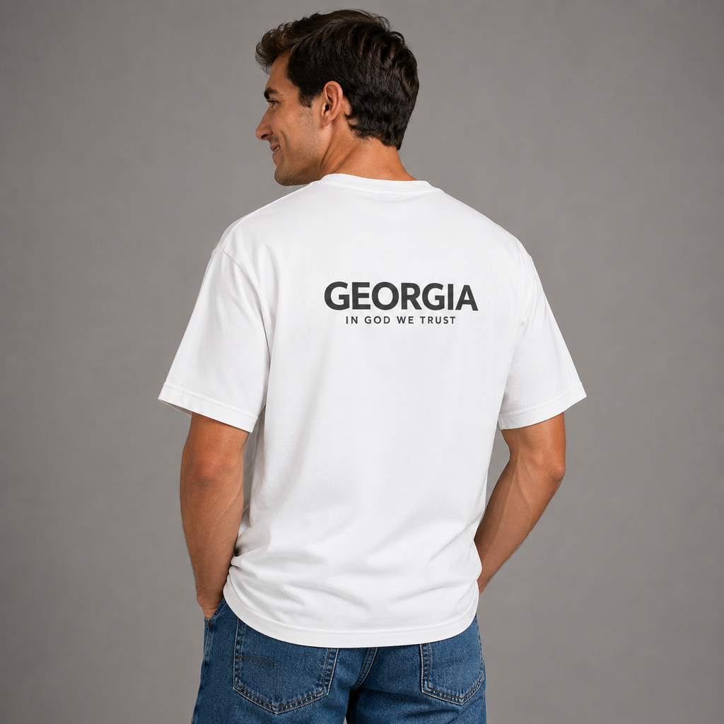 Georgia All State In God We Trust Unisex Max Heavyweight Short Sleeve