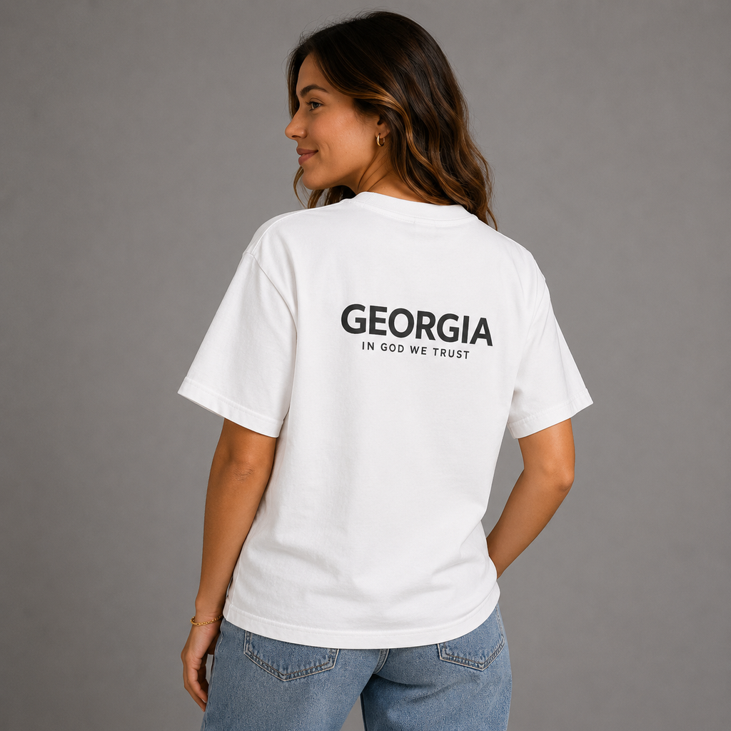 Georgia All State In God We Trust Unisex Max Heavyweight Short Sleeve